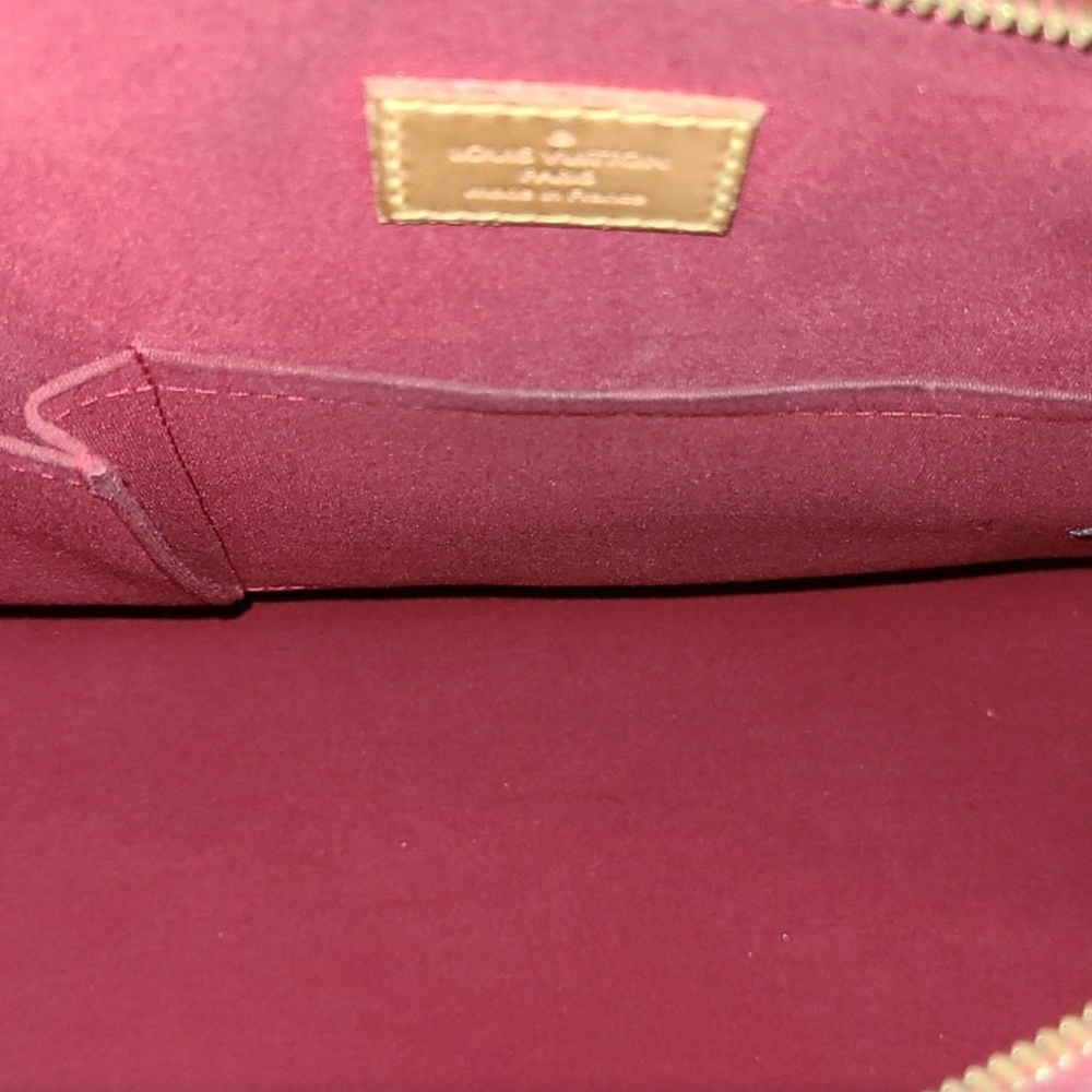 Louis Vuitton Red Vernis Alma PM Bag - Picture 5 of 10